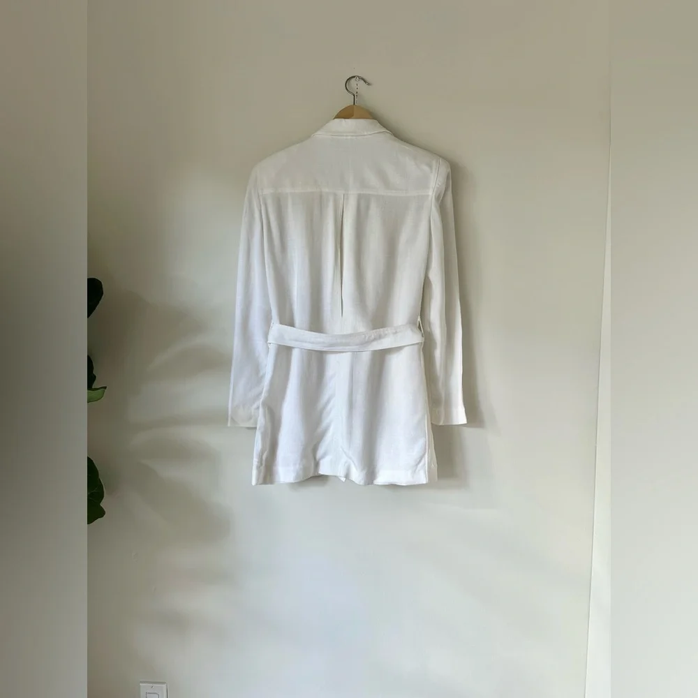 VTG 90s Christian Dior Separates Belted Blazer Shacket Luxury Minimalist Elegant
